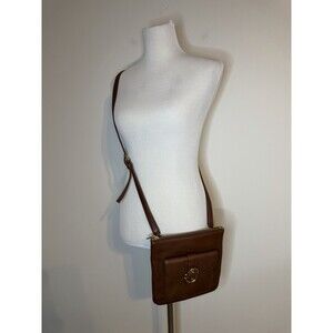 Talbots Leather Crossbody Purse Brown
